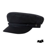brixton fiddler fisherman cap waxed cotton navy