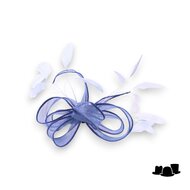 eigen atelier bespoke haarversiering  lussen en springveren bluebell lavender