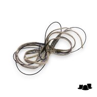 eigen atelier bespoke haarversiering lussen zwart en beige