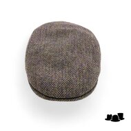 city sport ivy pet 92 scheerwol visgraat spikkel bruin groen