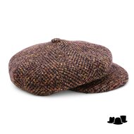 jos van dijck ballonpet alis99 wol grove visgraat sequins oranje