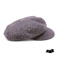 jos van dijck ballonpet alis99 wol basketweave beige blauw