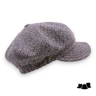jos van dijck ballonpet alis99 wol basketweave beige blauw