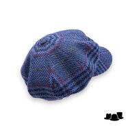 jos van dijck ballonpet alis99 wol grote ruit royal blue
