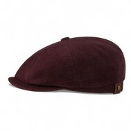stetson hatteras newsboy cap wol kasjmier bordeau