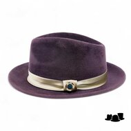 jos van dijck bespoke fedora stardust collection cassiopeia brown and gold