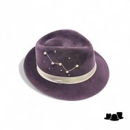 jos van dijck bespoke fedora stardust collection cassiopeia brown and gold