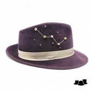 jos van dijck bespoke fedora stardust collection cassiopeia brown and gold