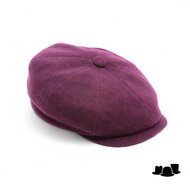 stetson hatteras newsboy cap wol kasjmier bordeaux