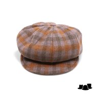 alfonso deste ballonpet krizia wol mix blokruit oranje taupe