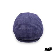alfonso deste ivy pet ionio wol en cashmere mix check grijs blauw