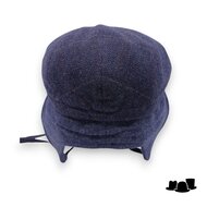 alfonso deste flatcap oorklep holmes blauw