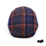 alfonso deste ivy pet ionio harris tweed ruit blauw terracotta