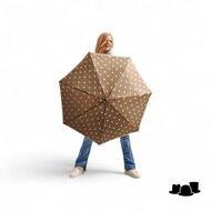 knirps paraplu t020 small dot art taupe