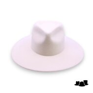 weba hats fedora 9100 haarvilt wit