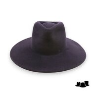 weba hats fedora 9100 velourvilt zwart