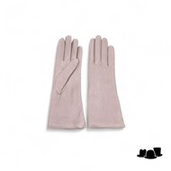 caridei lange dames handschoenen cecile leather pinhole beige