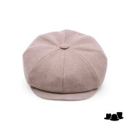 alfonso deste kyoto newsboy cap wol mix en suede visgraat naturel