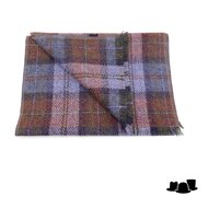 city sport sjaal british tweed ruit blauw oranje