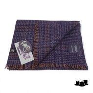 city sport sjaal tweed blauw bruin