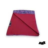 city sport sjaal zijde wol paisley navy rood celestial