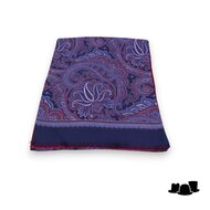 city sport sjaal zijde wol paisley navy rood celestial