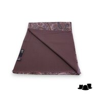 city sport sjaal zijde wol paisley bruin taupe