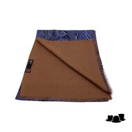 city sport sjaal zijde wol paisley navy celestial beige