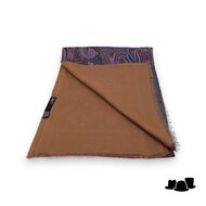 city sport sjaal zijde wol paisley groen caramel celestial