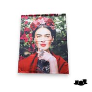 onkar dubbelzijdig sjaal zijdemix frida kahlo roses and butterfly