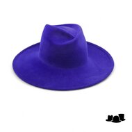 weba hats fedora 1274 velourvilt kobaltblauw