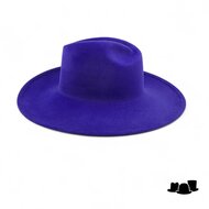 weba hats fedora 1274 velourvilt kobaltblauw