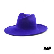weba hats fedora 1274 velourvilt kobaltblauw