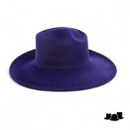 weba hats fedora 1274 velourvilt marine blauw