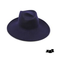 weba hats fedora 1274 wolvilt marine blauw