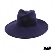 weba hats fedora 1274 wolvilt marine blauw