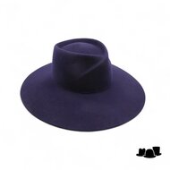 weba hats fedora 1487 wolvilt marine blauw