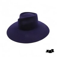 weba hats fedora 1487 wolvilt marine blauw