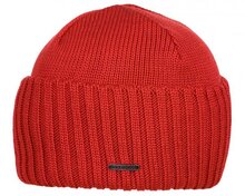 stetson beanie northport merino wool knit red