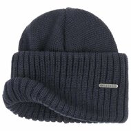 stetson beanie northport merino wool knit navy