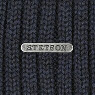 stetson beanie northport merino wool knit navy