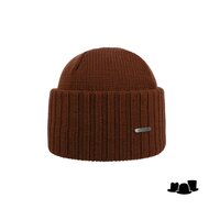 stetson beanie northport merino wool knit mahogany red
