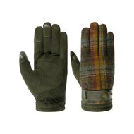 stetson handschoenen conductive goat suede wool olive