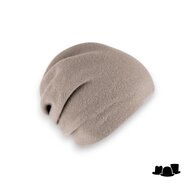 fiebig beanie muts wolmix taupe