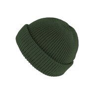 fiebig beanie muts soft merino wol olijfgroen