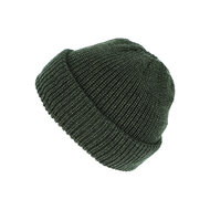 fiebig beanie muts gemeleerd merino wolmix olijfgroen