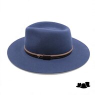 panizza fedora latina 27 wolvilt jeansblauw