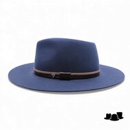 panizza fedora latina 27 wolvilt jeansblauw