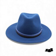 panizza fedora aquila wolvilt cerulean blauw 