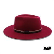 panizza fedora latina 27 wolvilt robijnrood